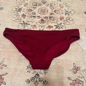 NWT Athleta Red Clean Medium Swim Bottoms size large